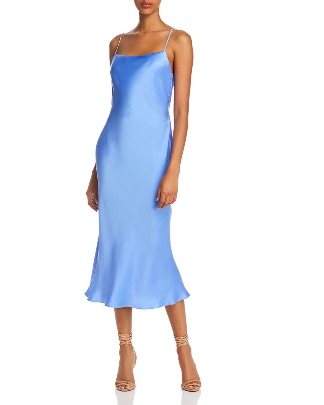 Bec & Bridge Classic Silk Slip Dress in Blue | Lyst
