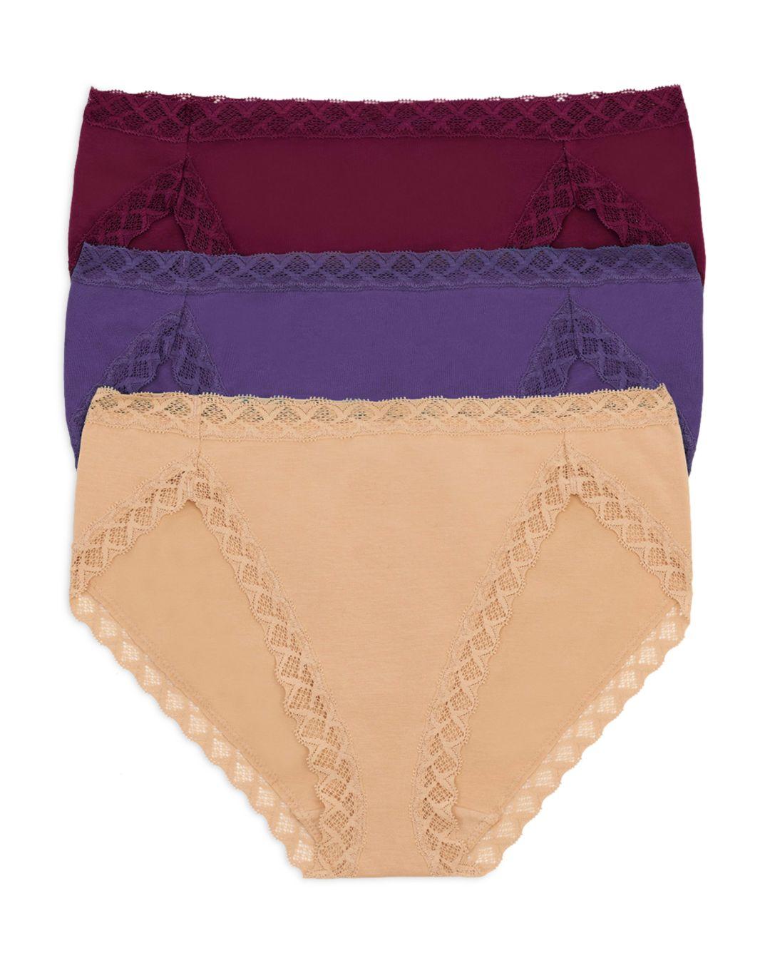 Natori Bliss French Cut Bikinis in Purple Lyst