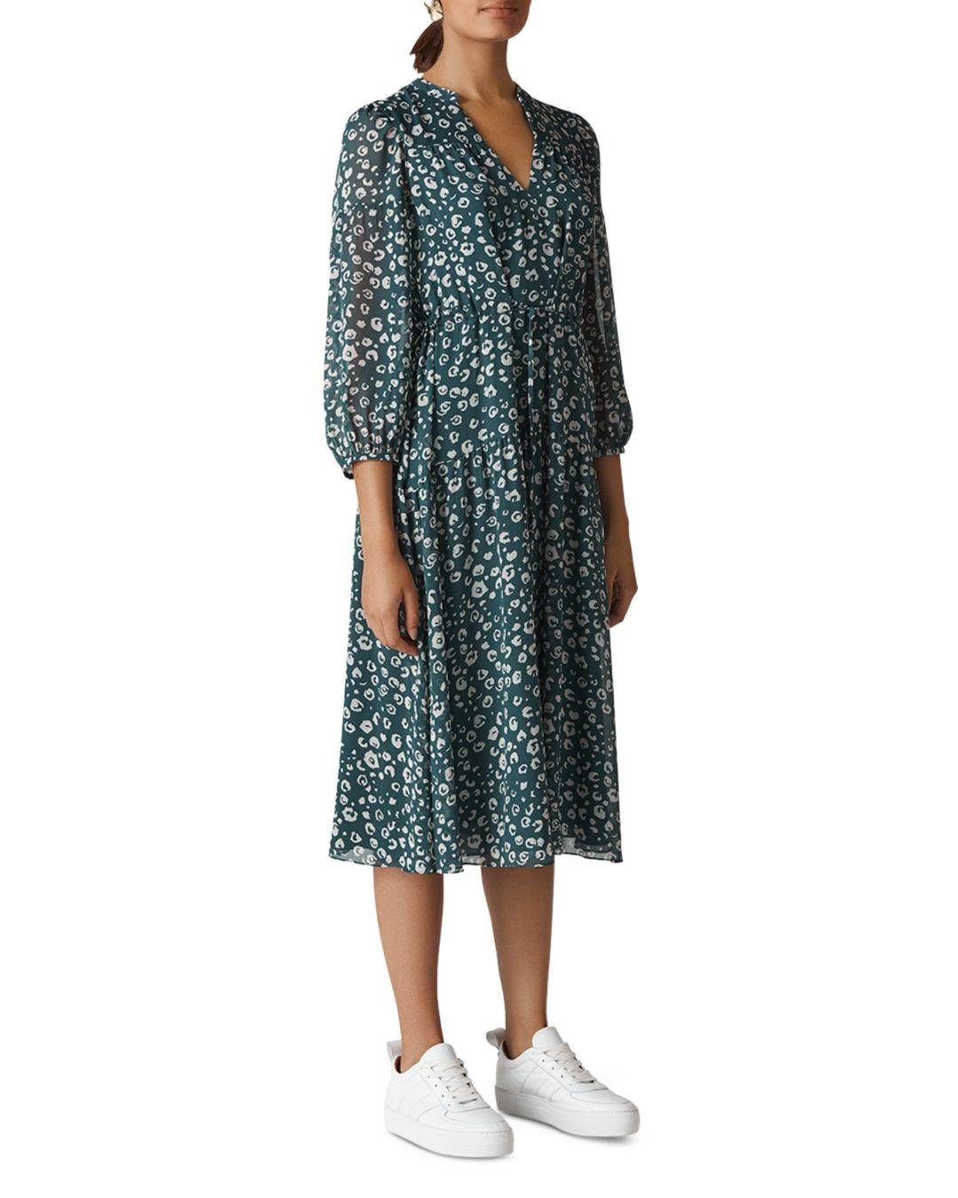 green cheetah print dress