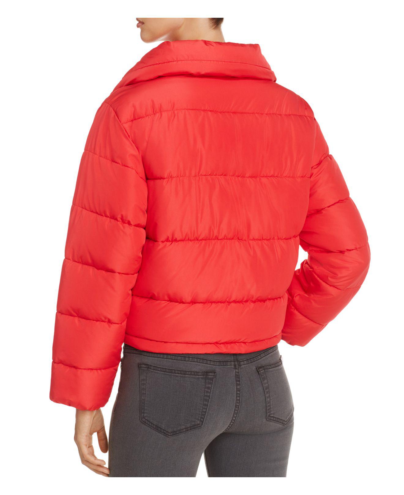 padded puffer jacket by glamorous