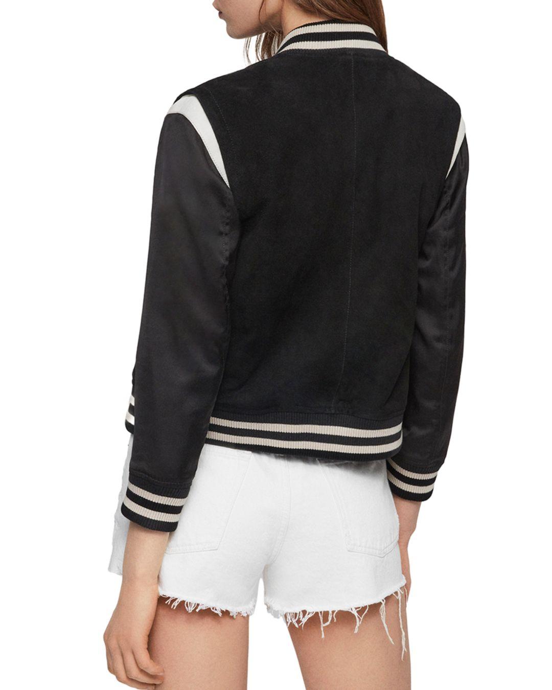 keiko suede bomber jacket