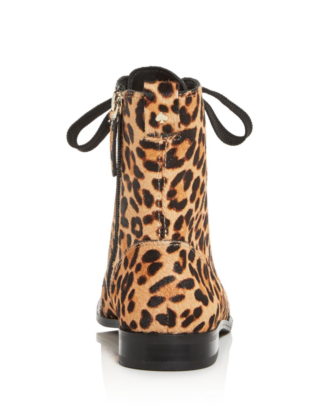 kate spade leopard booties