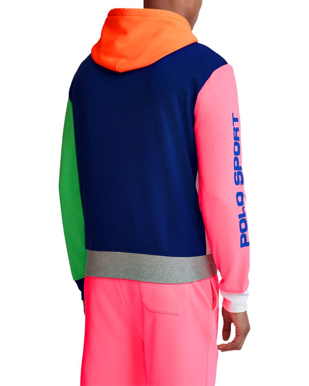 Polo Ralph Lauren Polo Sport Color Block Fleece Hoodie for Men - Lyst