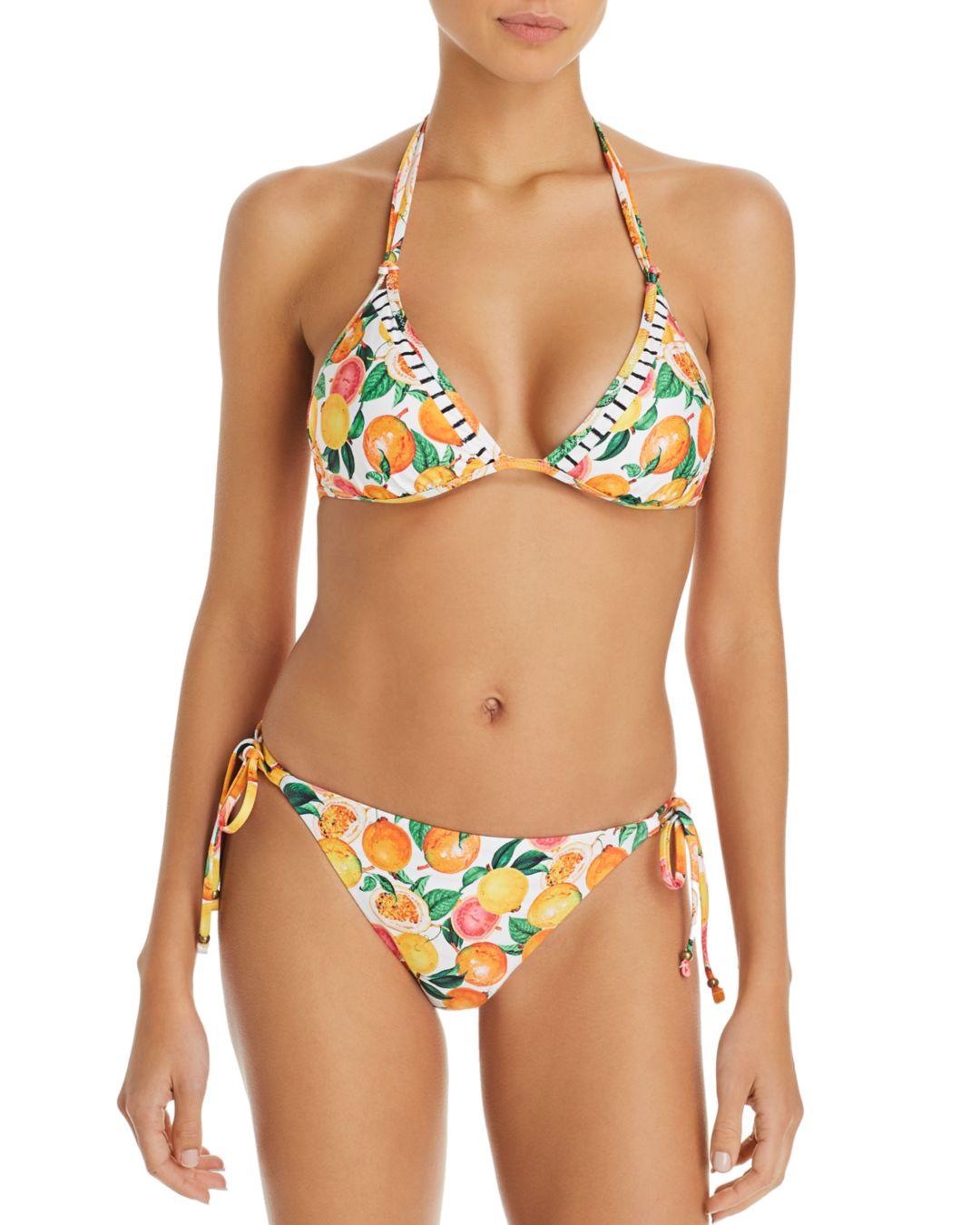 Nanette Lepore Womens Tutti Fruitti Vixen Reversible Bikini Swim Top BHFO 8...