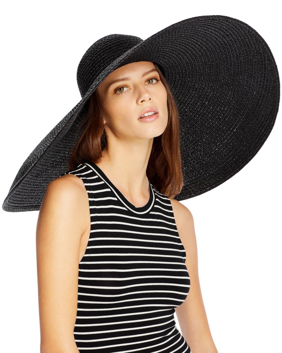 Eric Javits Synthetic Giant Floppy Sun Hat in Black Lyst