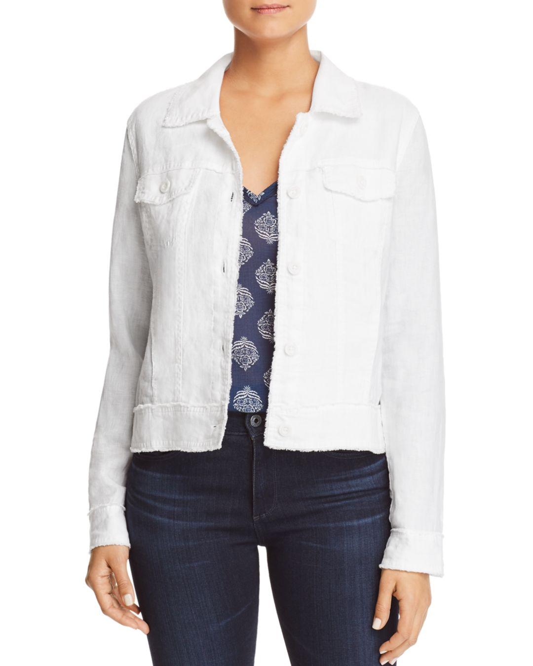Tommy Bahama Two Palms Raw - Edge Linen Jacket in White - Lyst