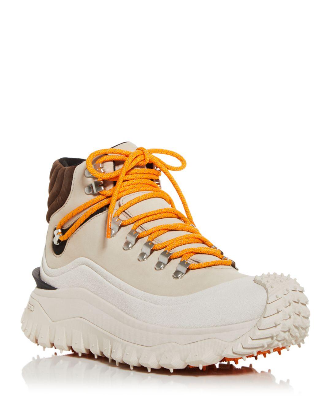 Moncler Trailgrip Gtx High Top Hiking Sneakers in White for Men Lyst