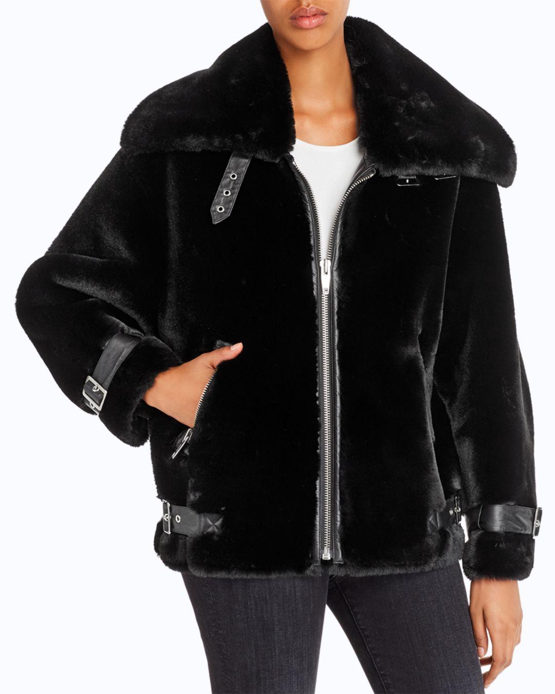 the kooples faux fur jacket