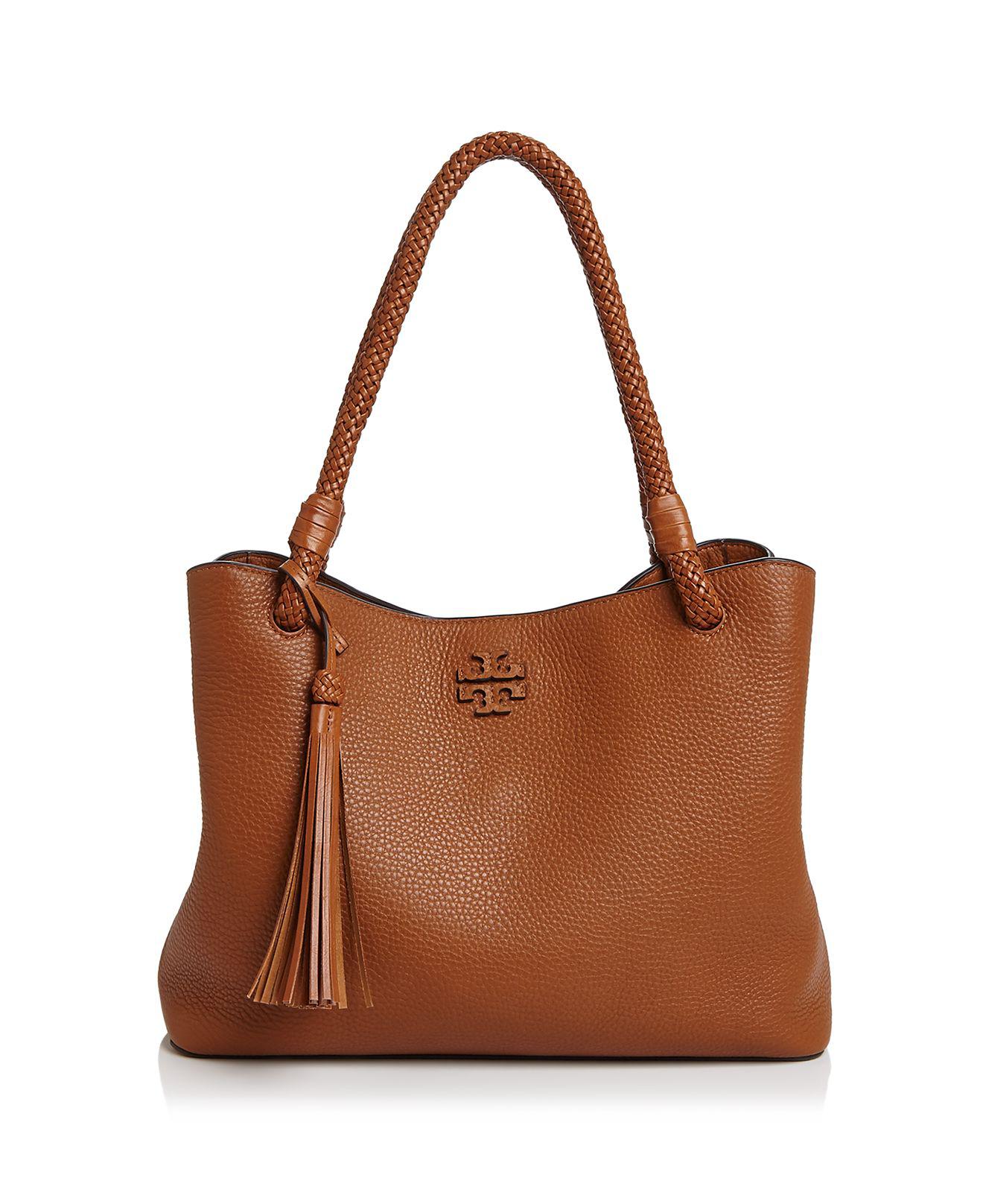 Tory Burch Taylor Leather Tote in Brown Lyst