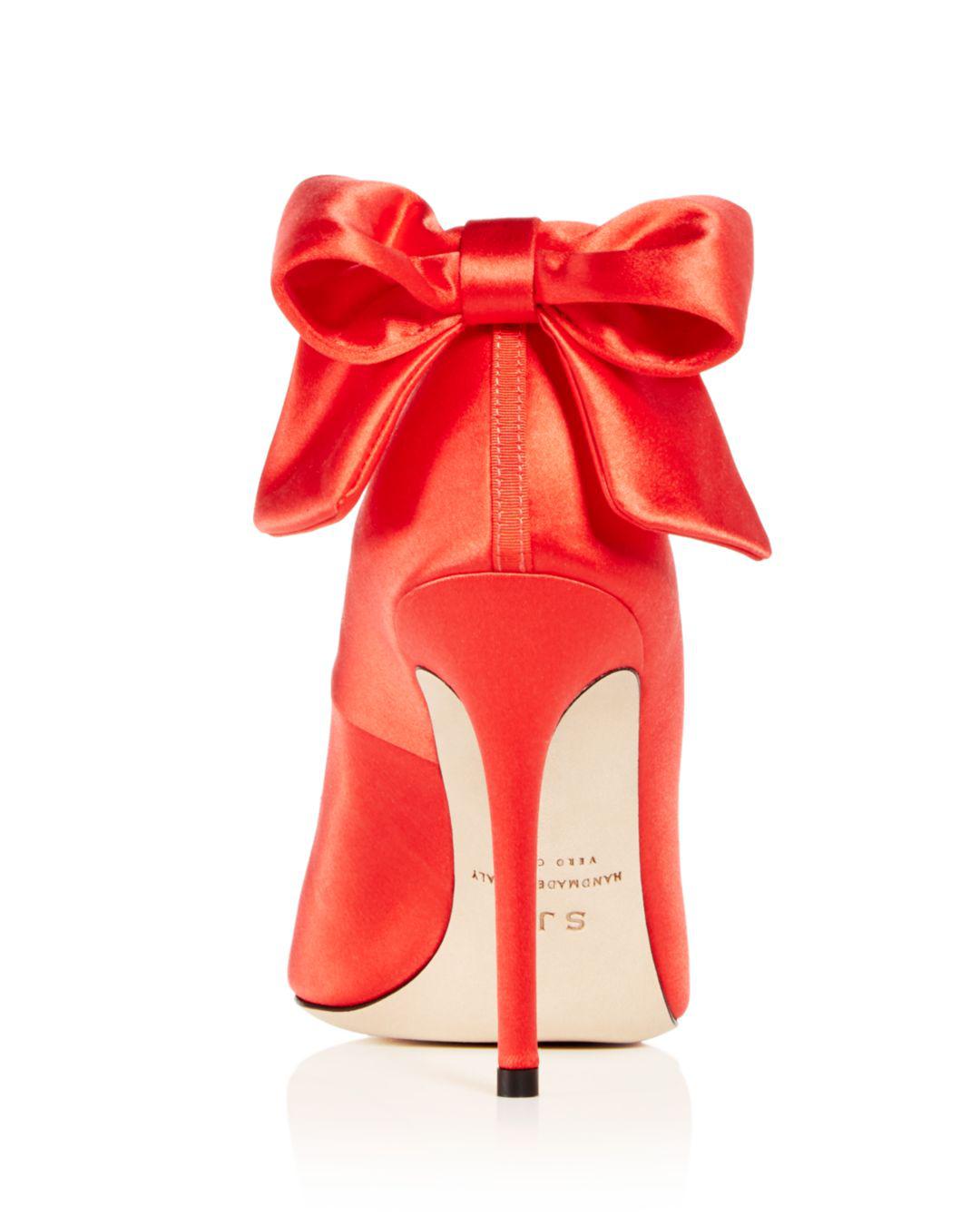sjp lucille satin bow pump