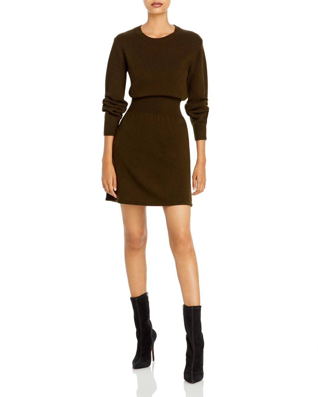 theory wool & cashmere sweater dress