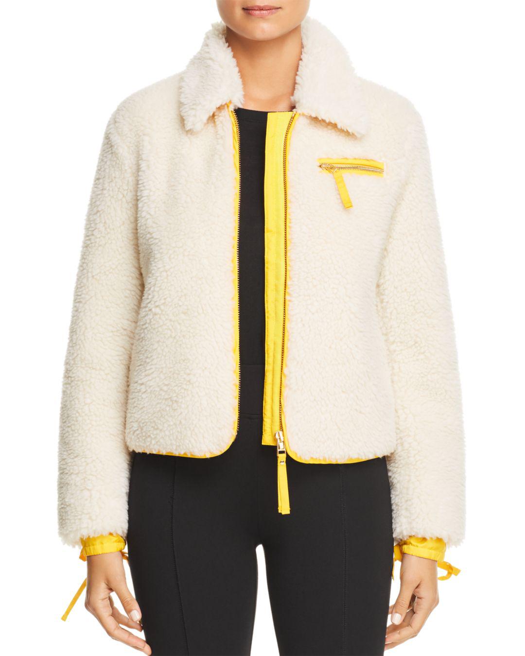 tory burch faux sherpa jacket