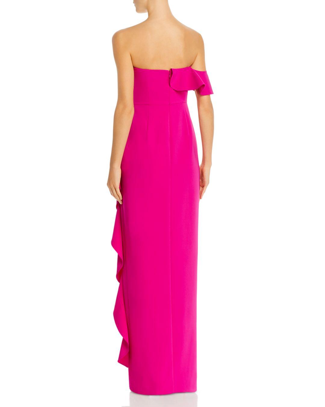 aidan mattox column gown