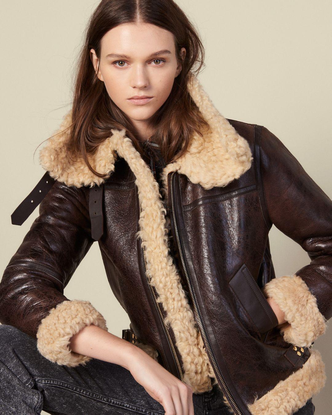real leather shearling jacket