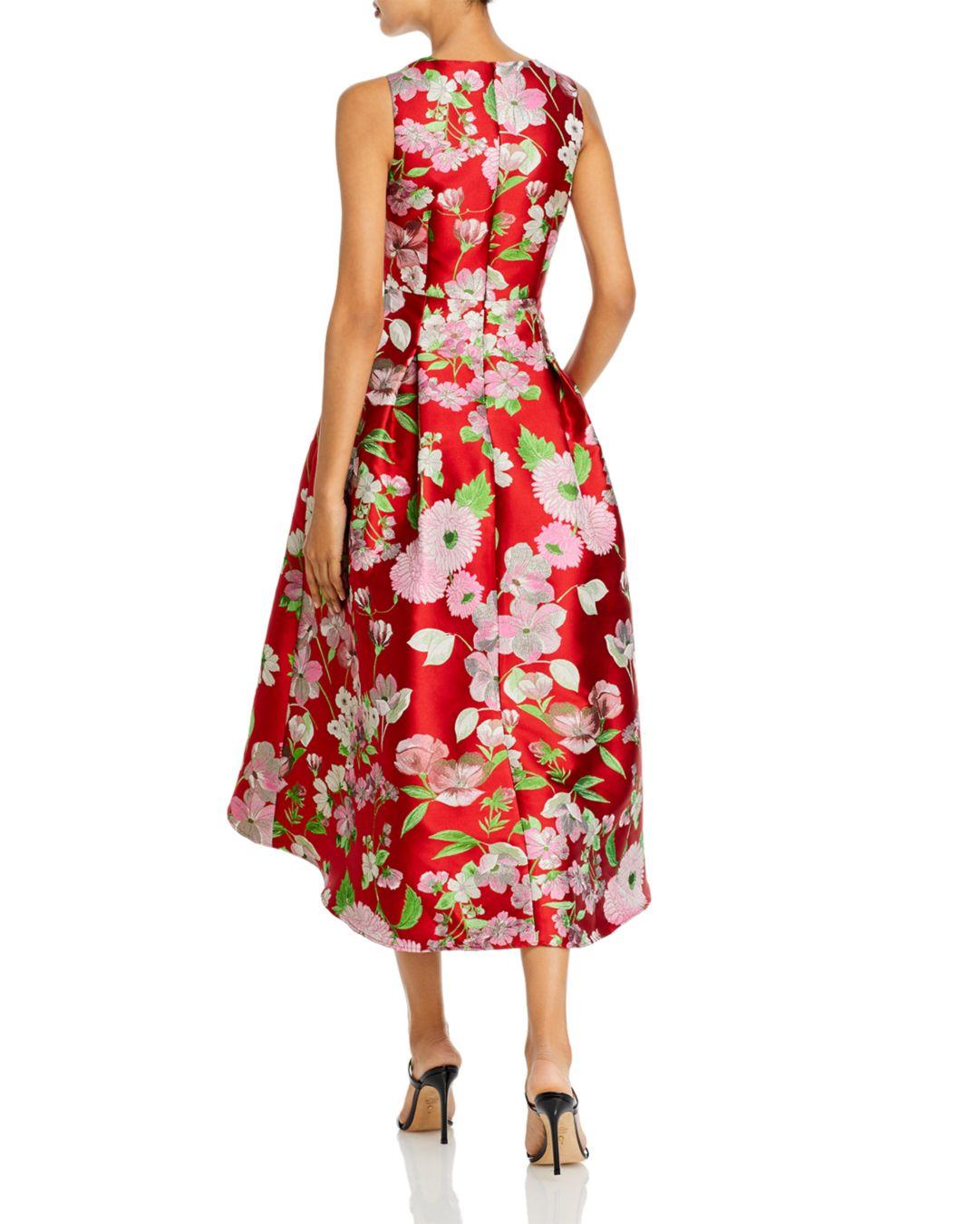 eliza j spaghetti strap fit & flare dress
