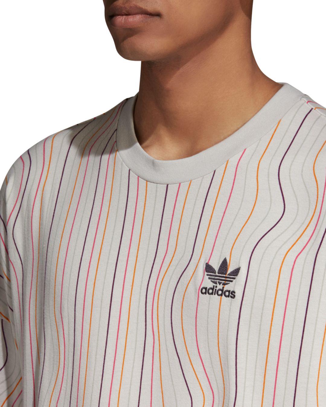 adidas warped stripes tee