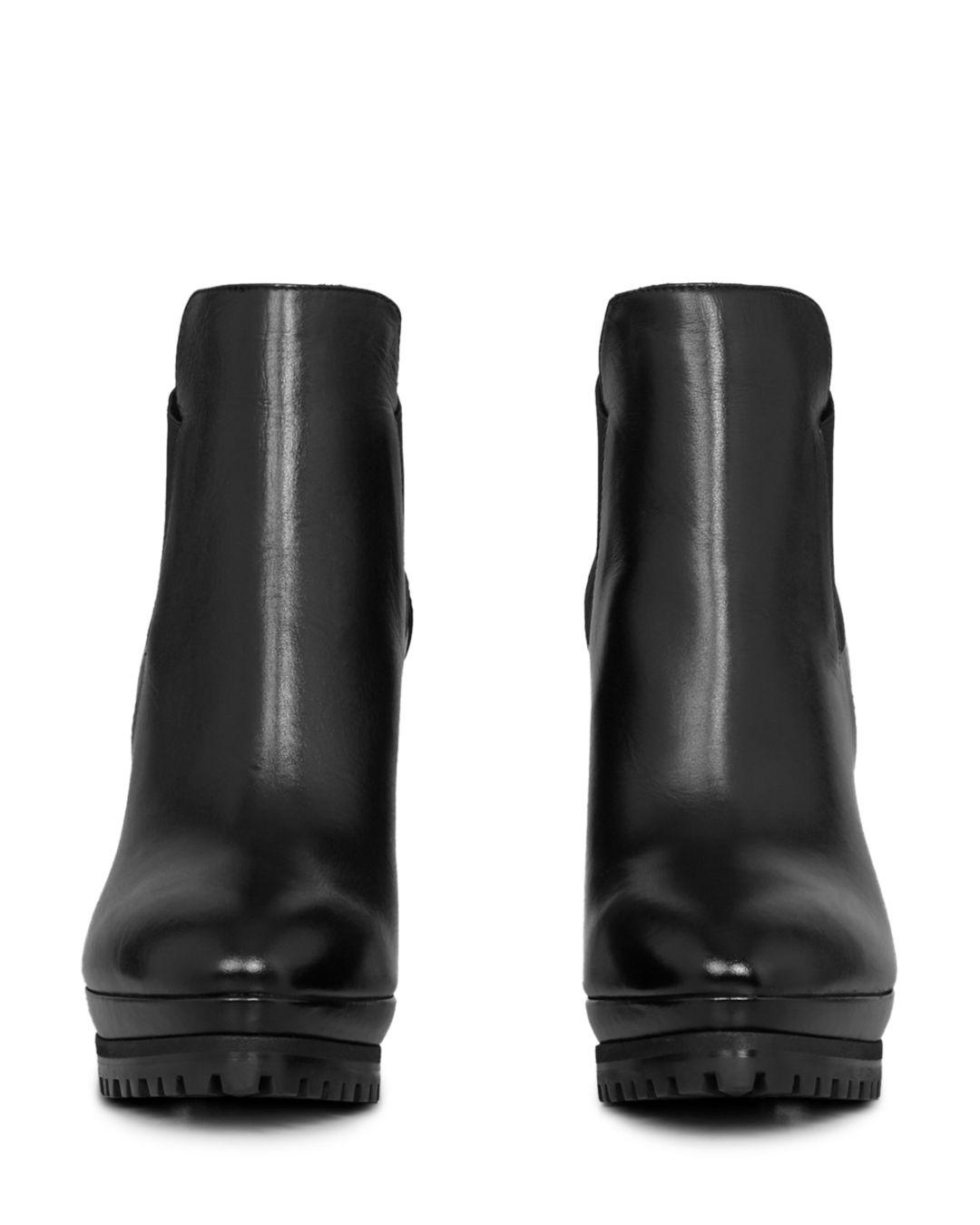 Sarris Leather High-heel Booties 