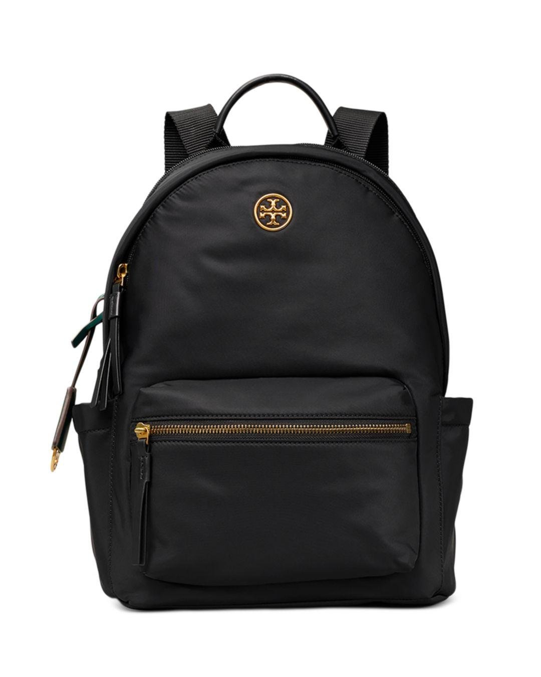 Tory Burch Piper Zip Backpack in Black | Lyst