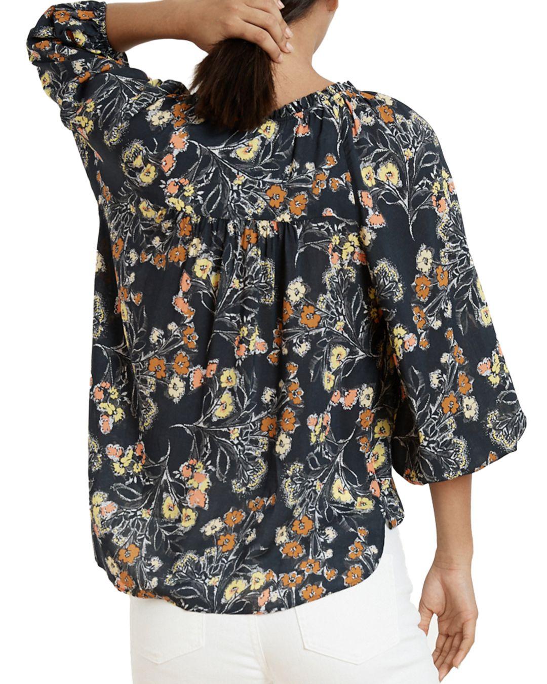 Velvet by Graham /& Spencer Womens Sharla Printed Challis Top