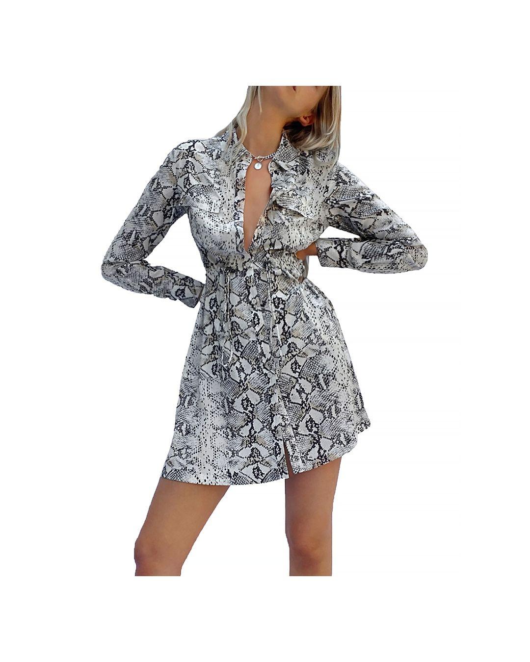french connection snake print dress