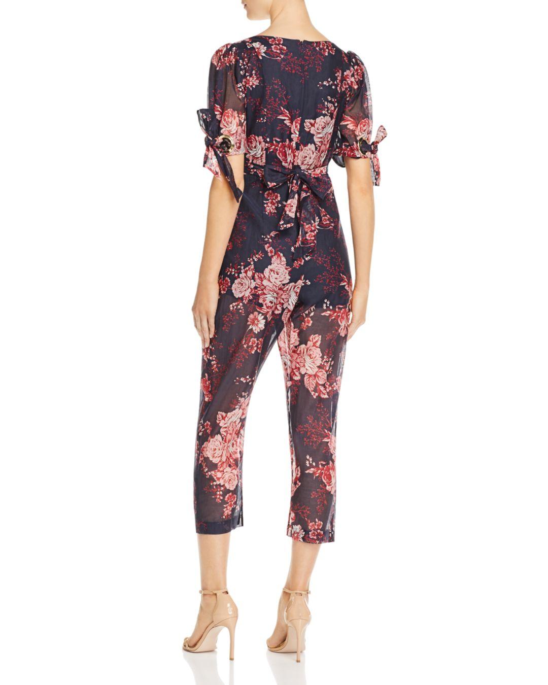 Alice McCALL Everything Plunging Floral Jumpsuit - Lyst