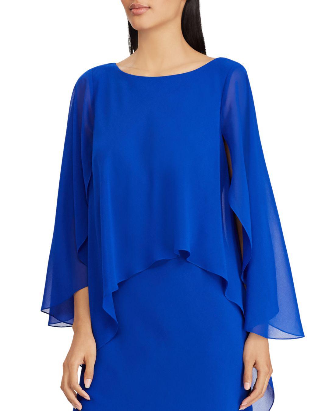 ralph lauren chiffon overlay jumpsuit