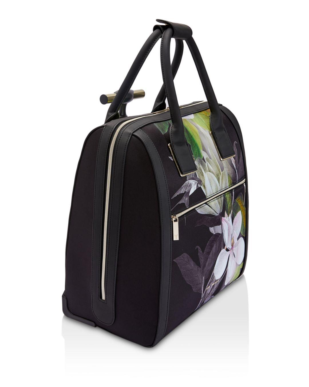 Ted Baker Leather Maritaa Floral Travel Bag in Black Lyst