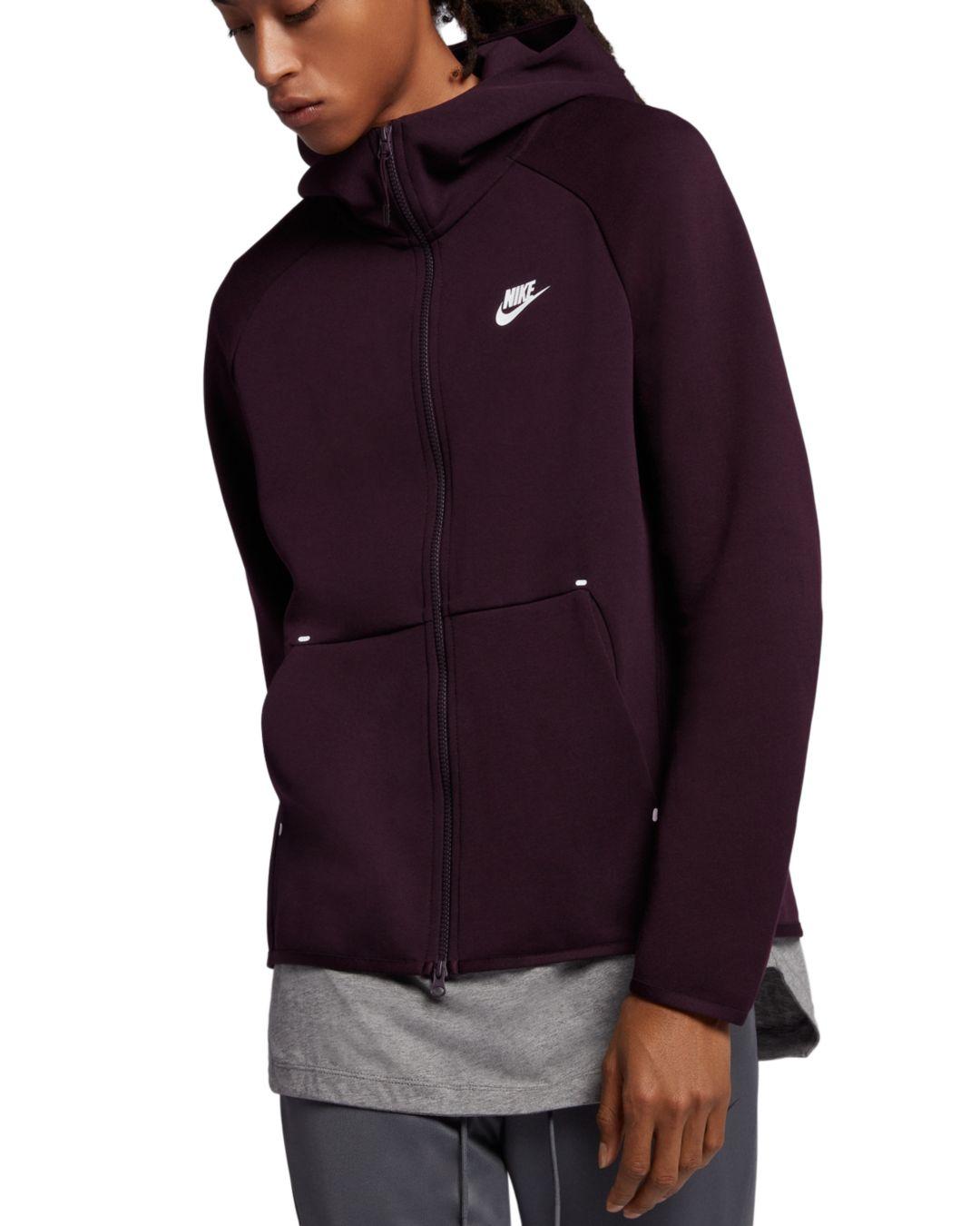 purple nike tech fleece jacket
