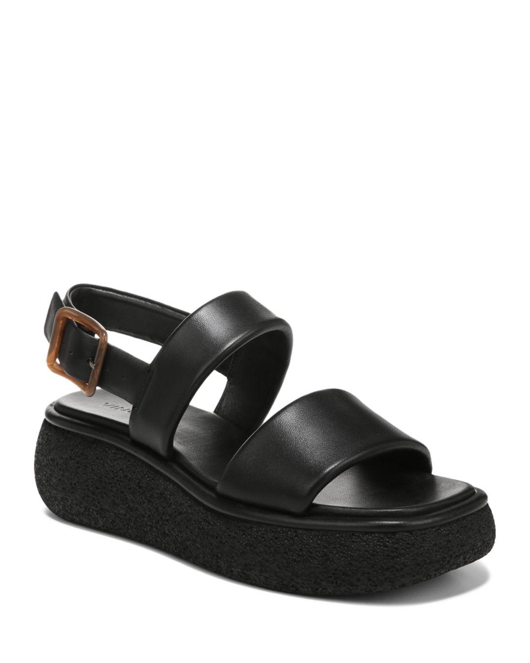 Vince Laguna Slingback Platform Sandals in Black | Lyst