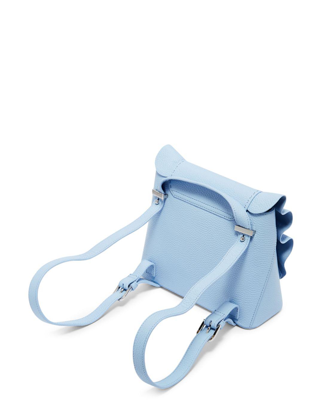Ted Baker Rammira Ruffle Lady Backpack in Pale Blue/Silver (Blue) Lyst