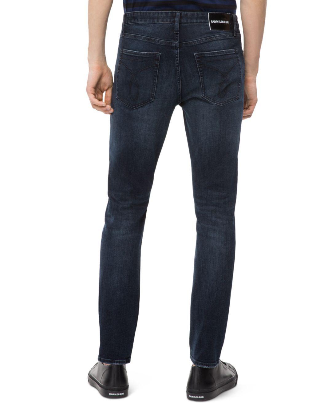 Calvin Klein Denim Slim Fit Jeans In Boston Blue for Men - Lyst