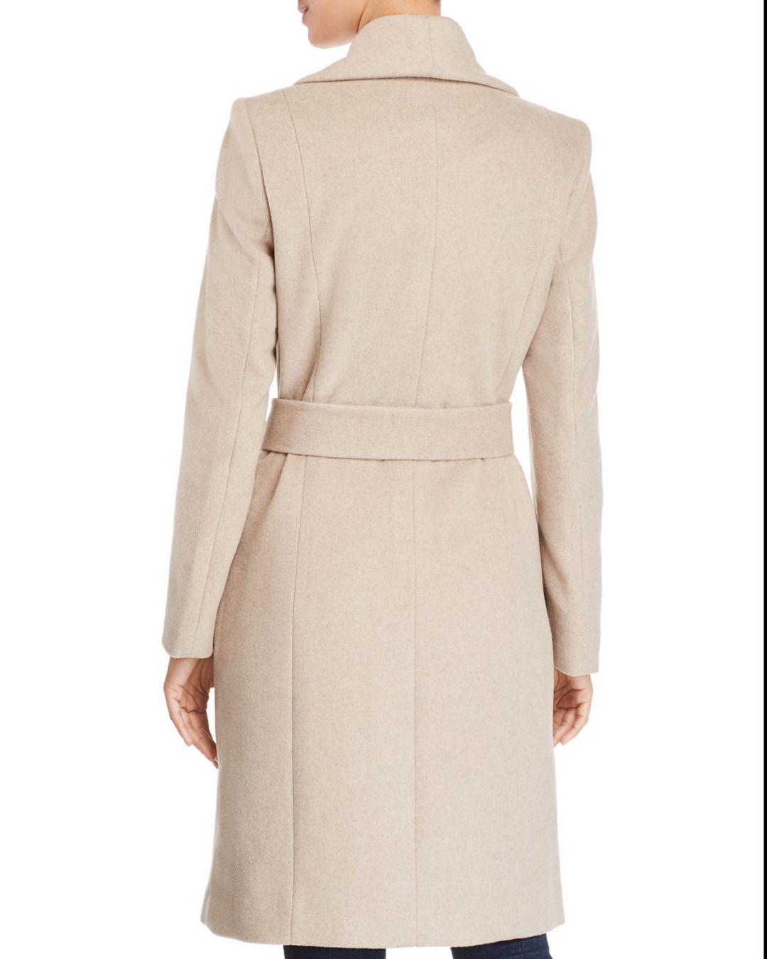 cole haan wrap coat black
