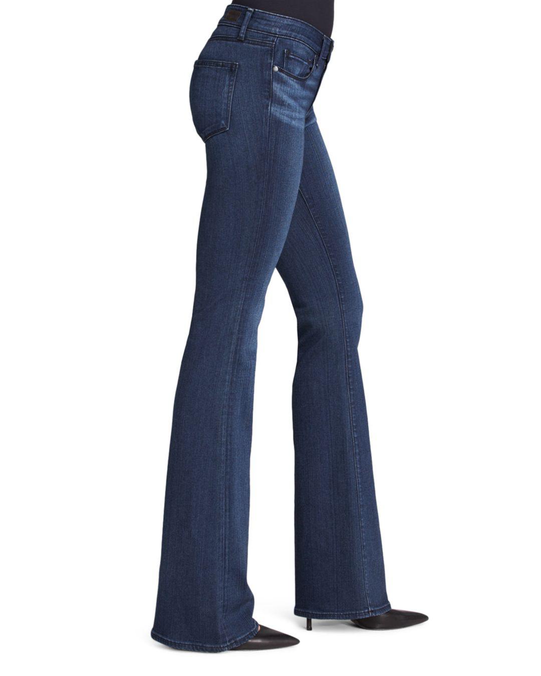 PAIGE Denim Transcend Skyline Bootcut Jeans In Valor in Blue - Lyst