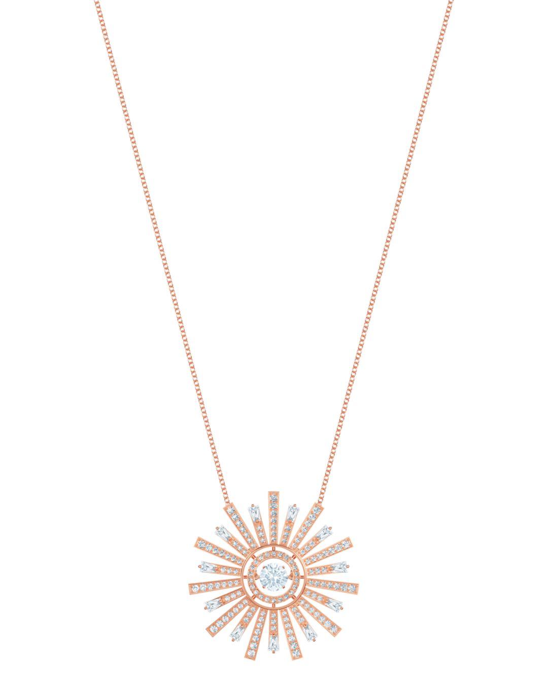 Swarovski Sunshine Pendant Necklace in White (Metallic) - Lyst