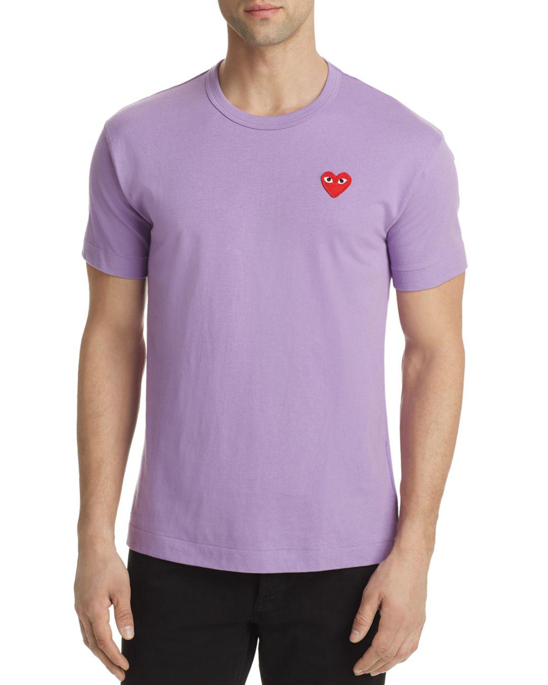 commes de garcon purple shirt