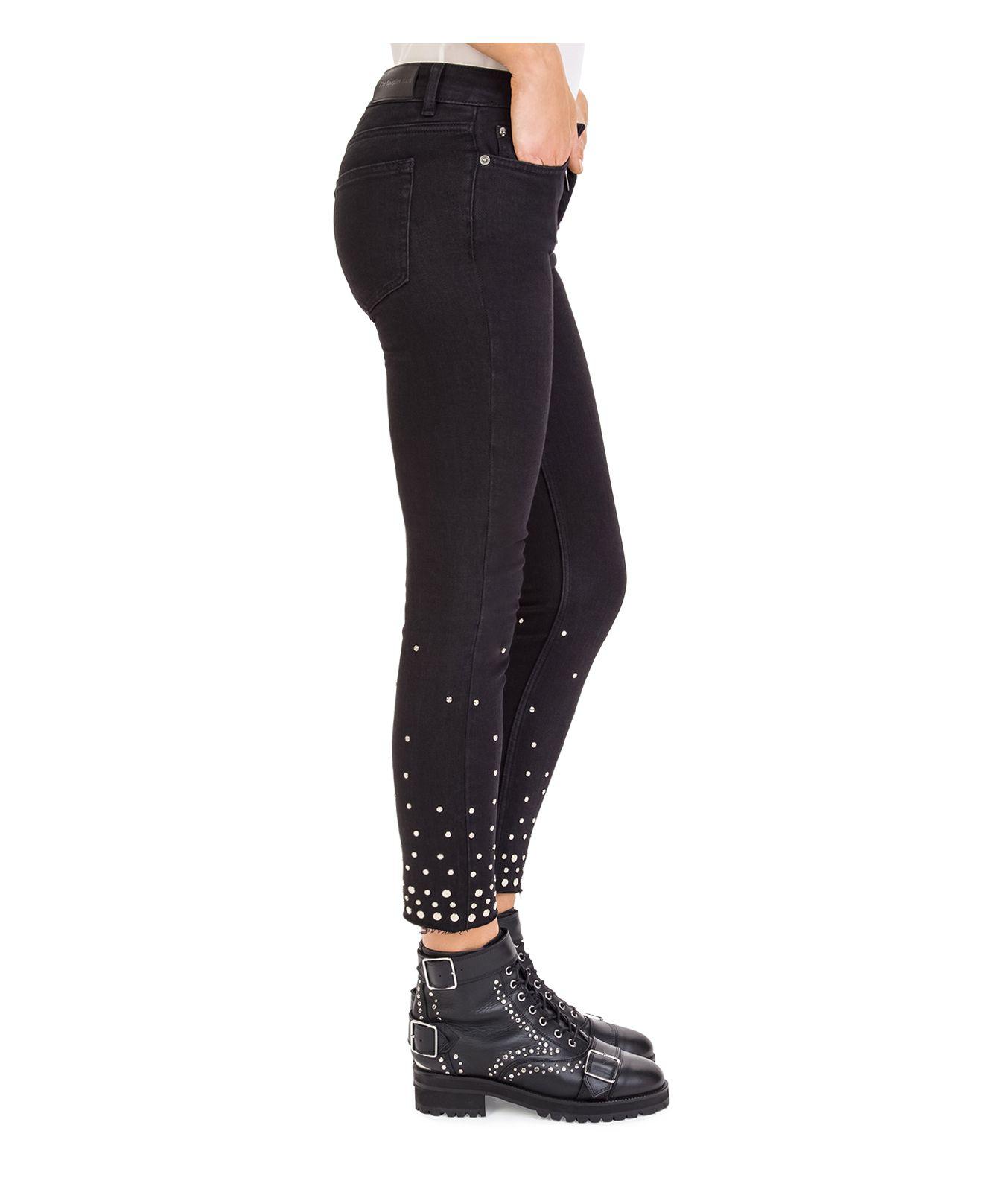 The Kooples Denim Jimmy Studded Skinny 