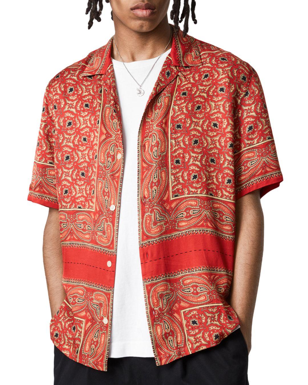 AllSaints Synthetic Sinaloa Camp Shirt 