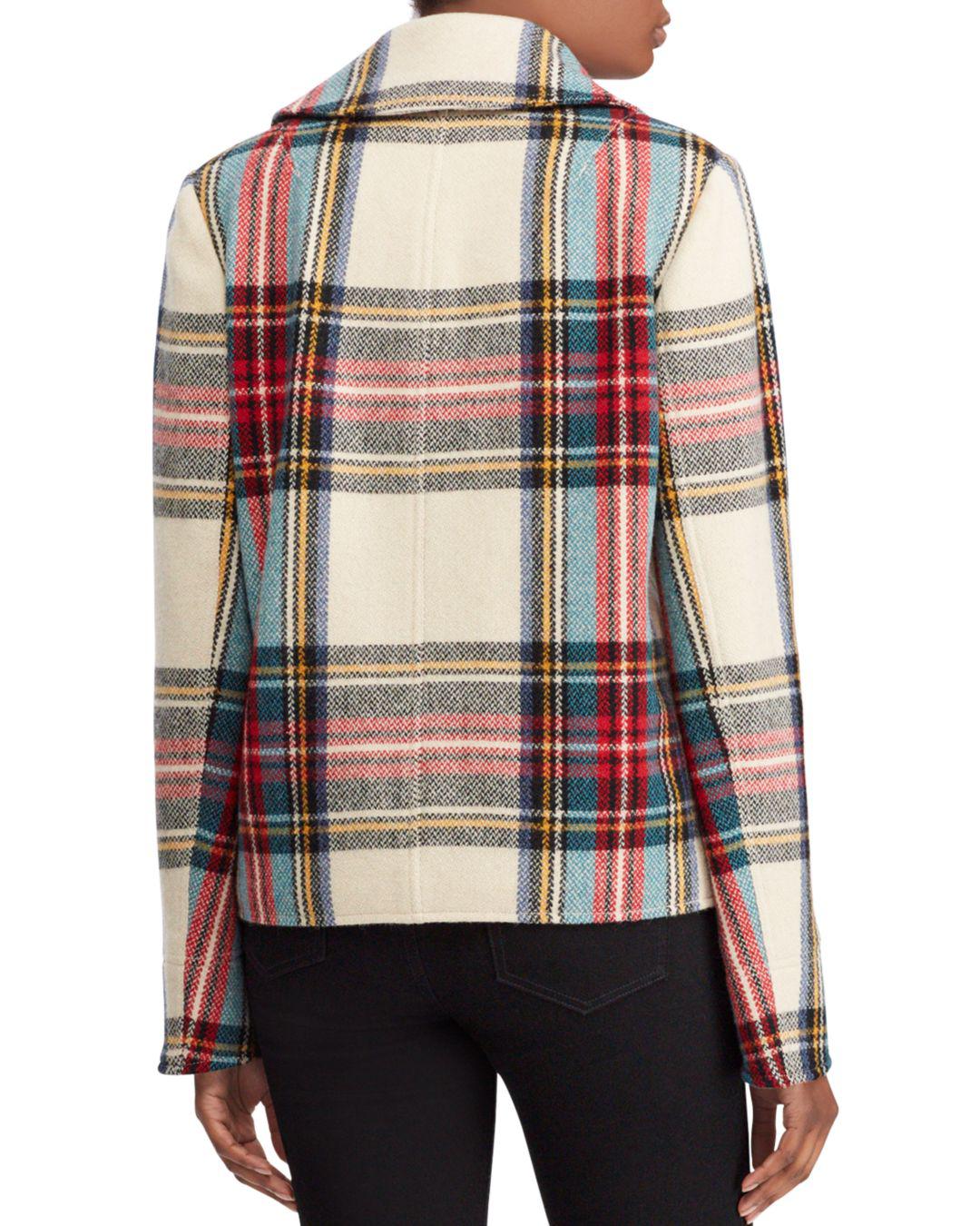 ralph lauren plaid coat