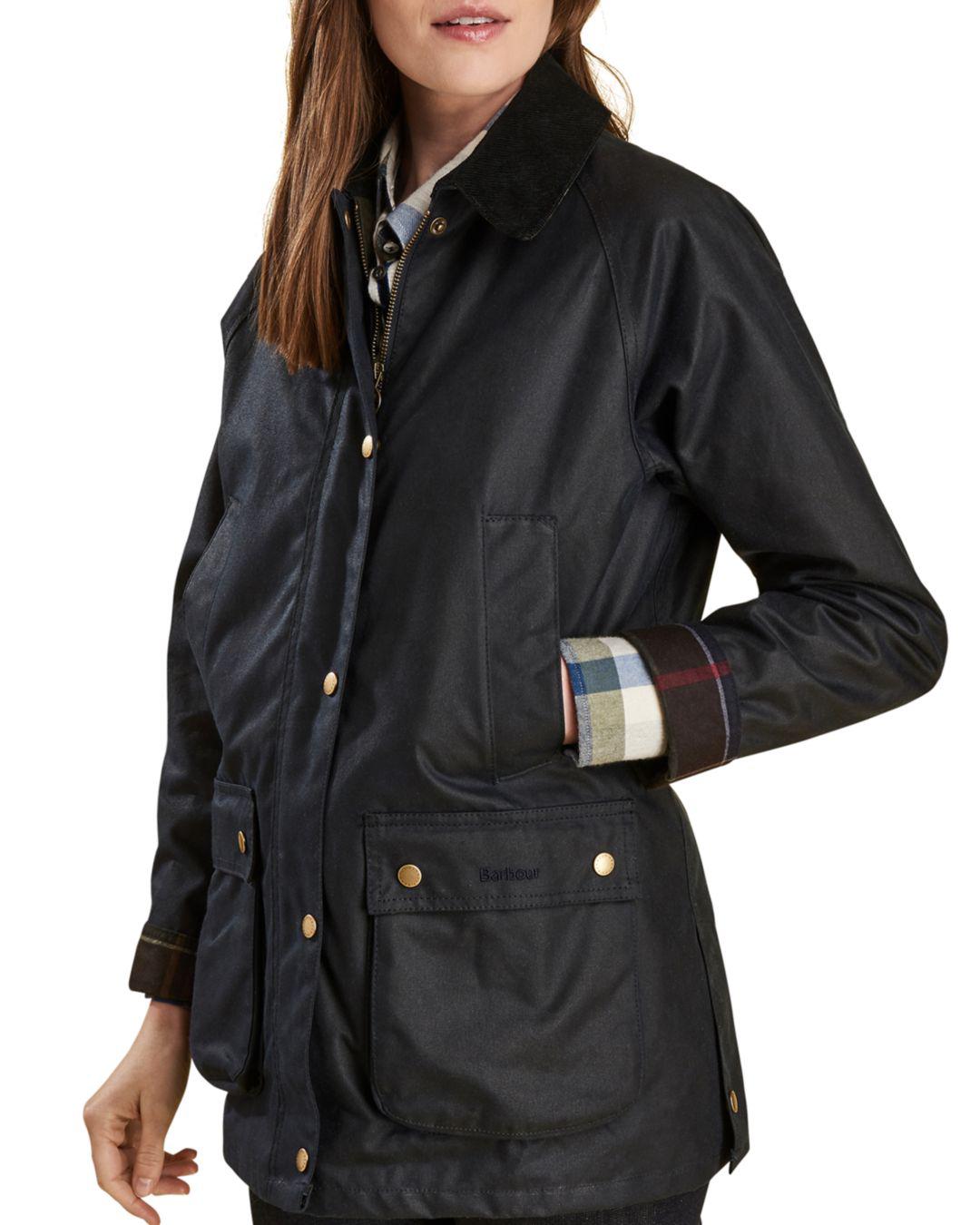barbour acorn waxed cotton jacket