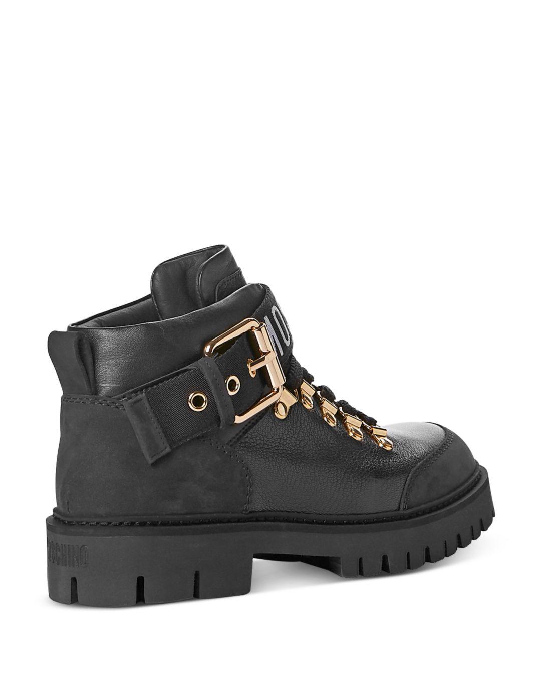 moschino platform boots