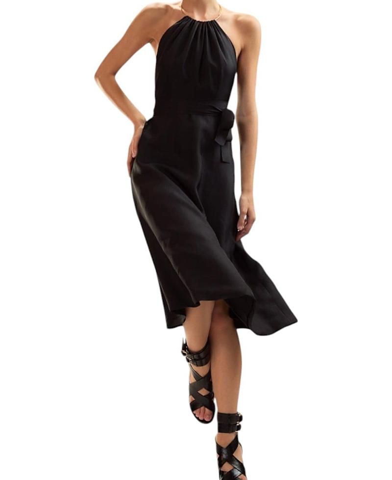 cynthia rowley talia silk dress Talita Silk Wrap Dress / Black / L / Cynthia Rowley