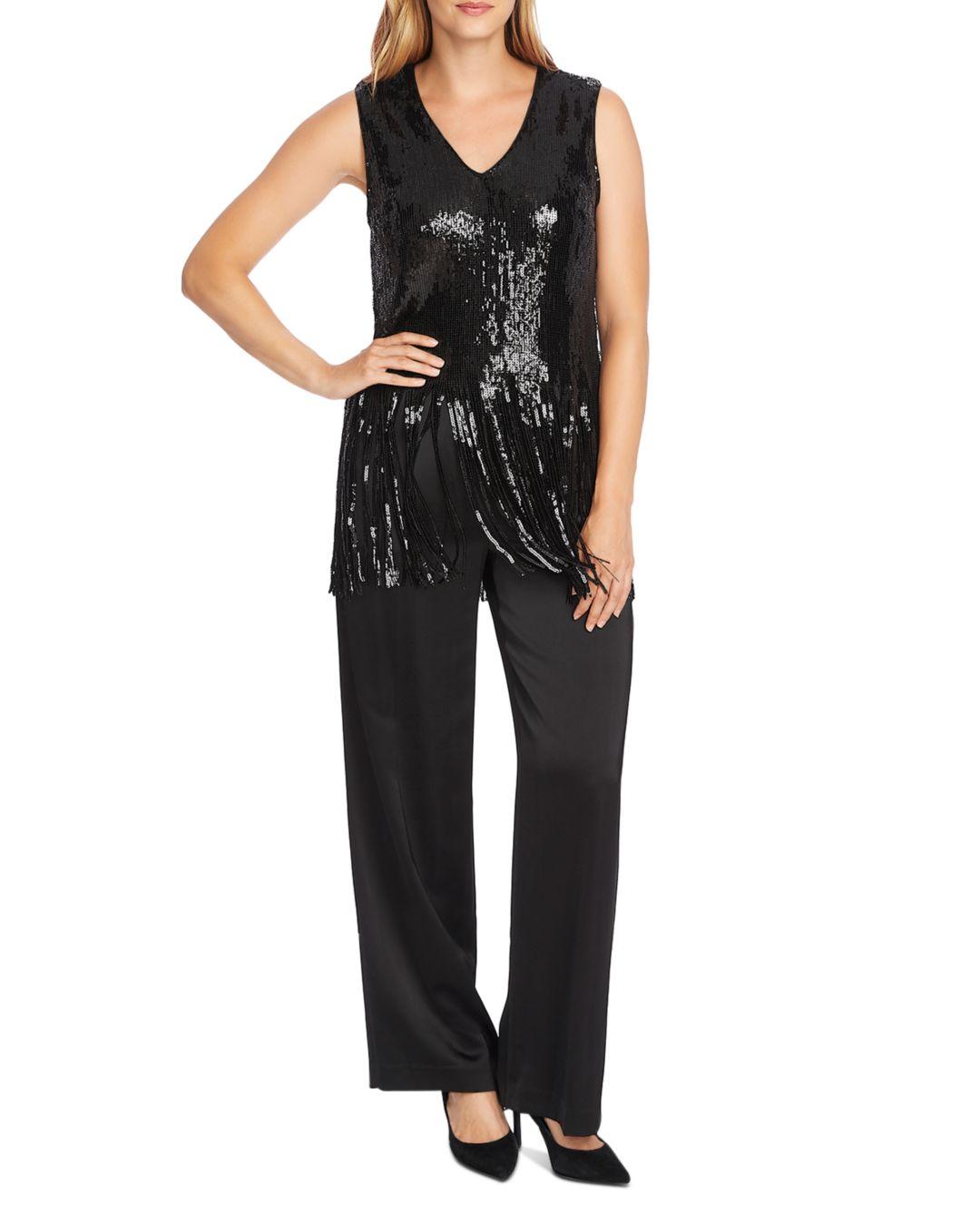 vince camuto fringe top