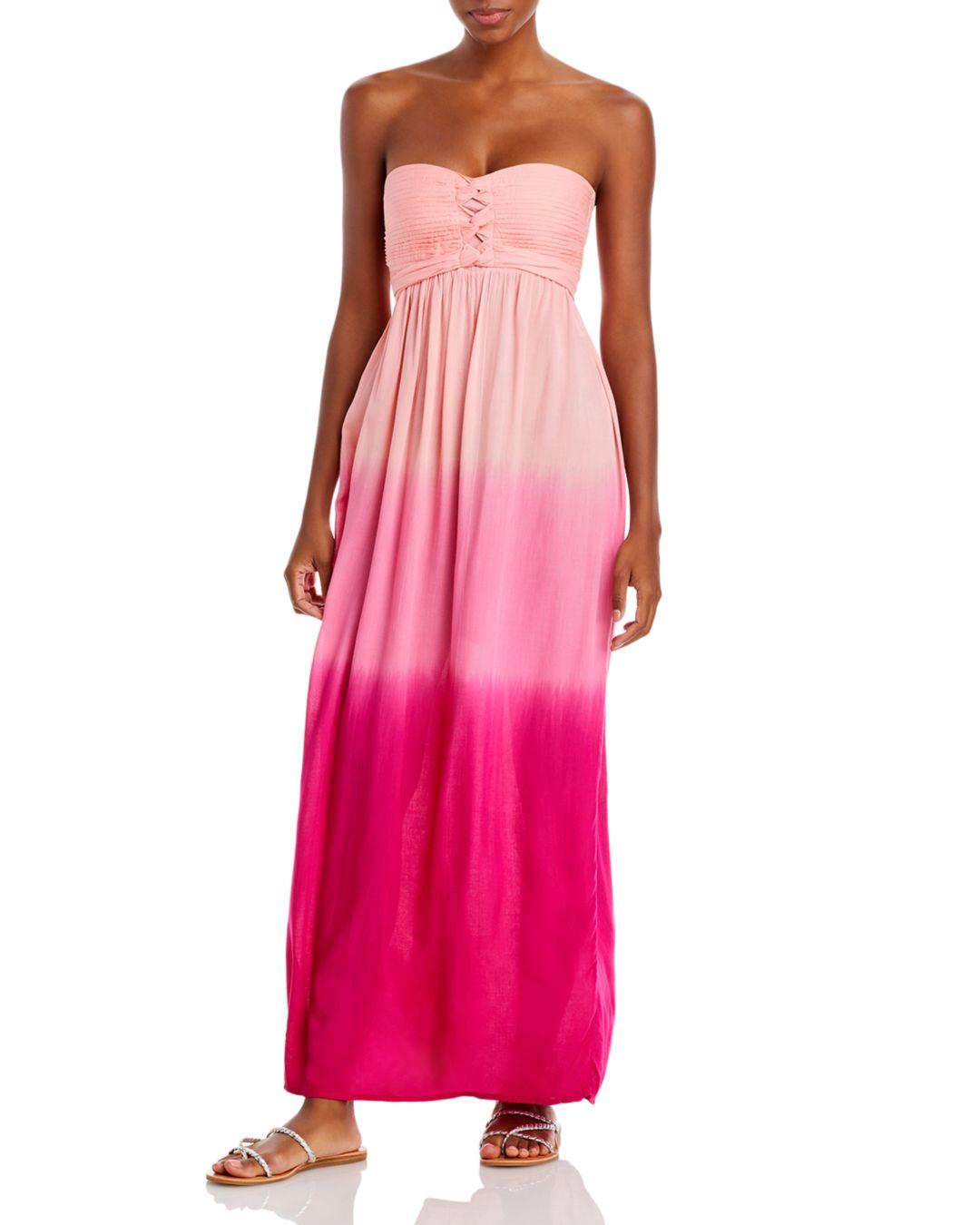 Tiare Hawaii Jasmine Ombré Maxi Dress Swim Cover Up in Pink Lyst