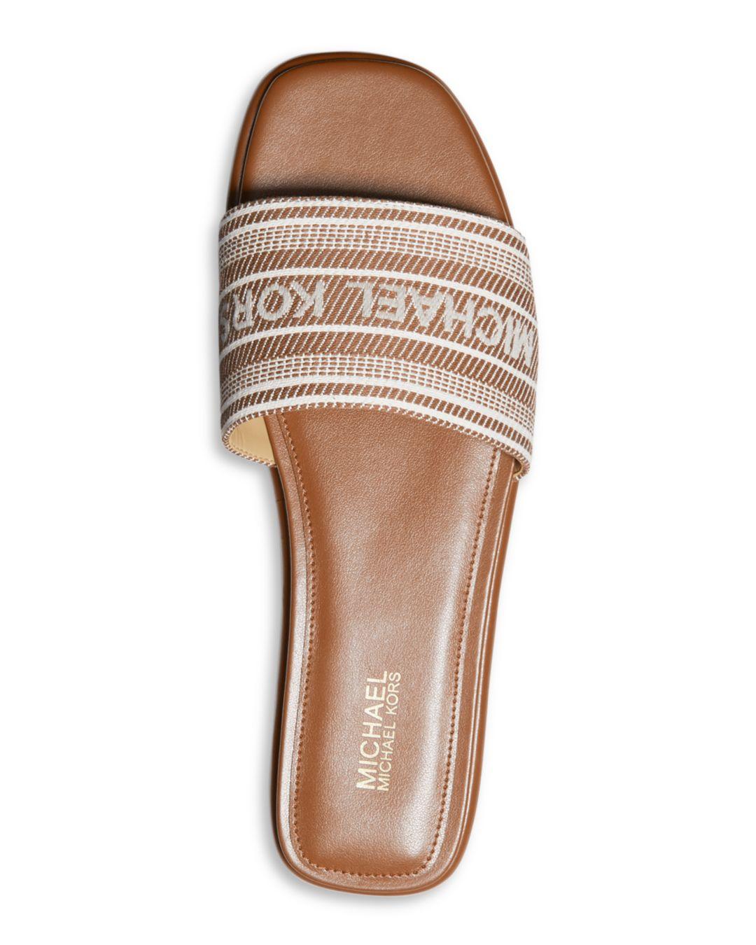 MICHAEL Michael Kors Sadler Slide Sandals | Lyst