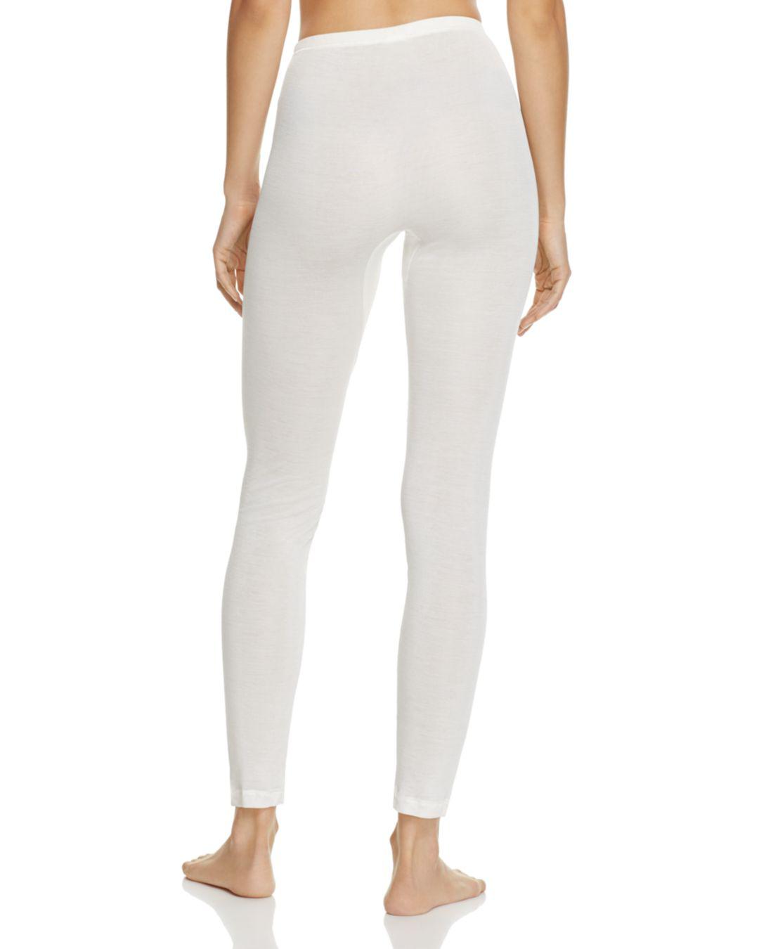 White silk leggings Clearance