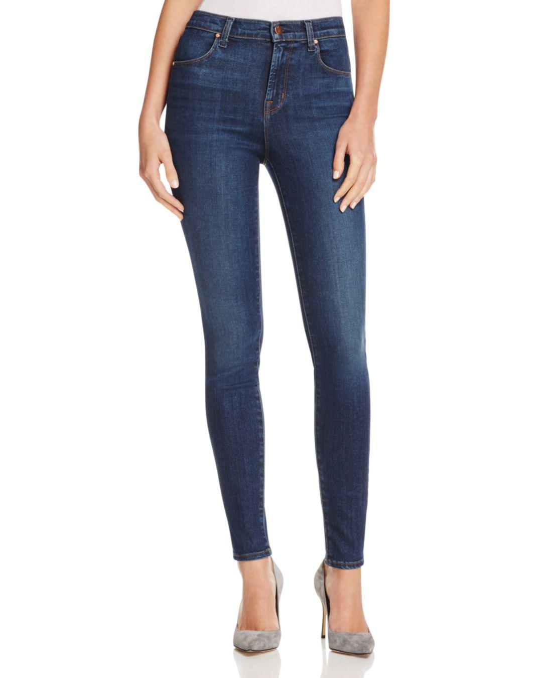 J Brand Denim Maria High - Rise Skinny Jeans In Fleeting in Blue - Lyst