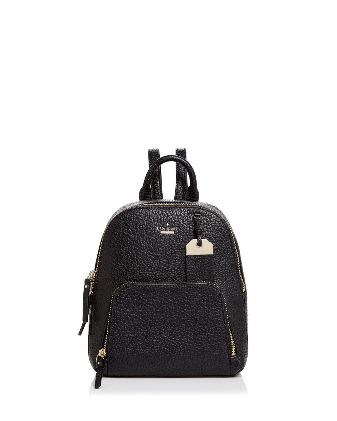 kate spade black quilted backpack