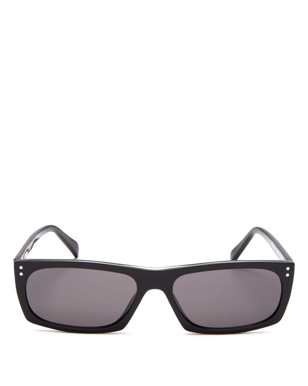 Celine Men's Square Sunglasses in Shiny Black/Smoke (Black) for Men - Lyst