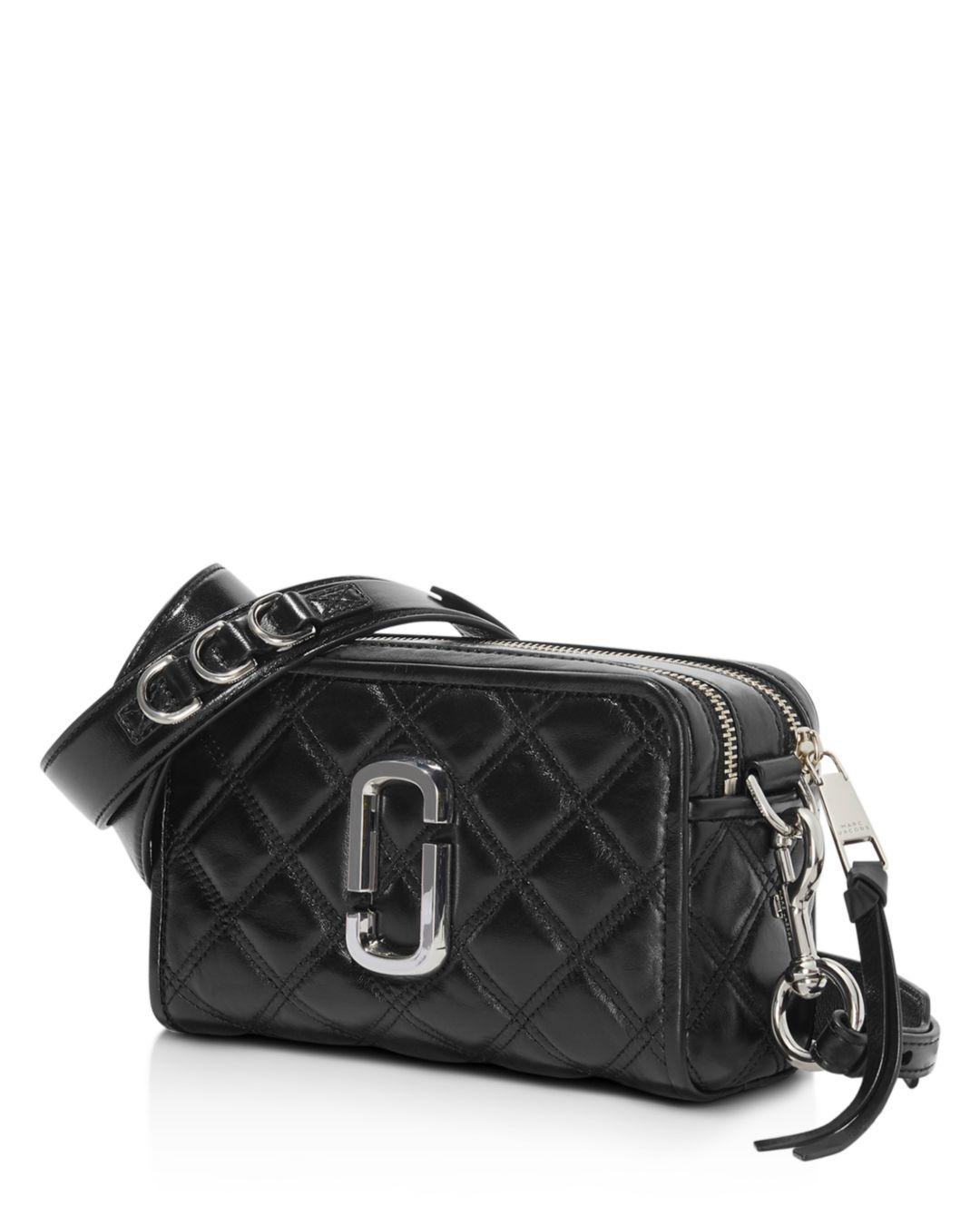 Marc Jacobs The Quilted Softshot 21 In Black Leather Lyst