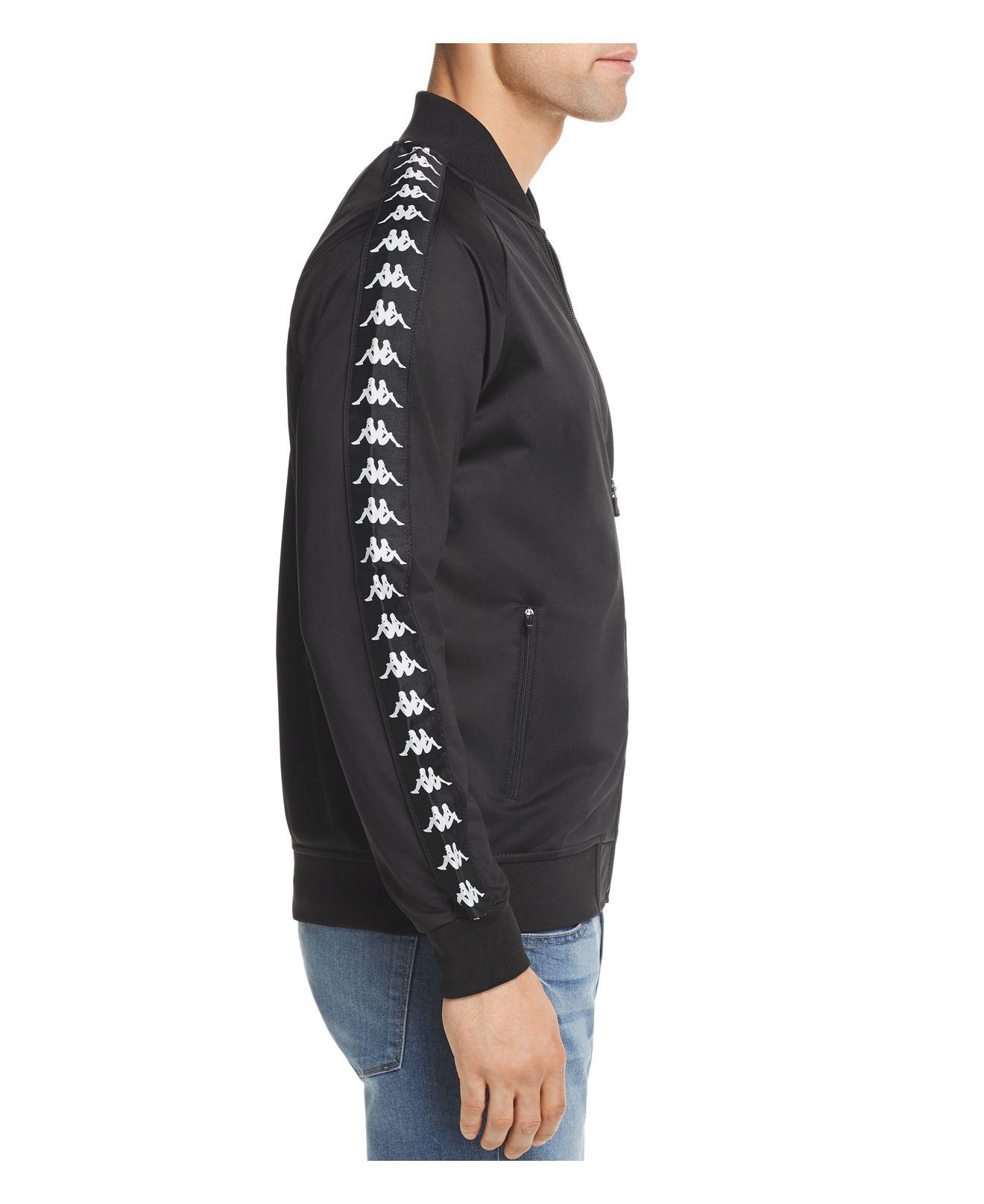 Kappa Banda Slim Fit Track Jacket in Black for Men - Lyst